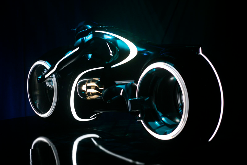 Illustration for article titled Tron Light Cycle Revealed Live At Flynn's Arcade!